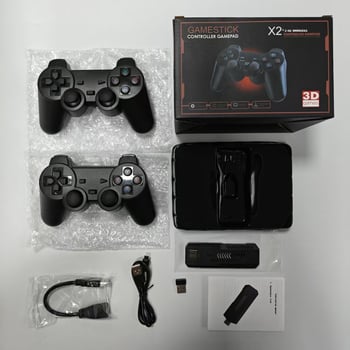 X2 gaming konzola – bežični 2.4G, HDMI, kontroleri za dva igrača, retro stil