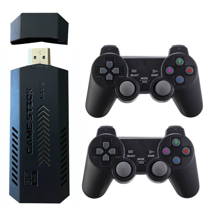 X2 gaming konzola – bežični 2.4G, HDMI, kontroleri za dva igrača, retro stil