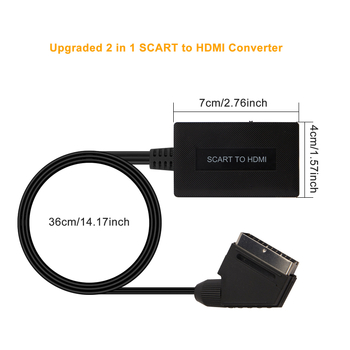 Adaptor SCART la HDMI, rezoluție 1080P, alimentare USB, lansare 2023