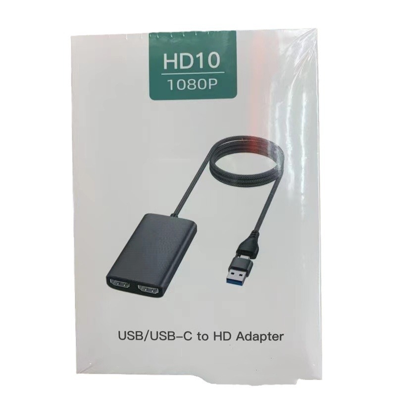 HD10 USB-C HDMI docking stanica, rezolucija 1920x1080, kabel duljine 50 cm, pretvarač signala, izdanje 2023