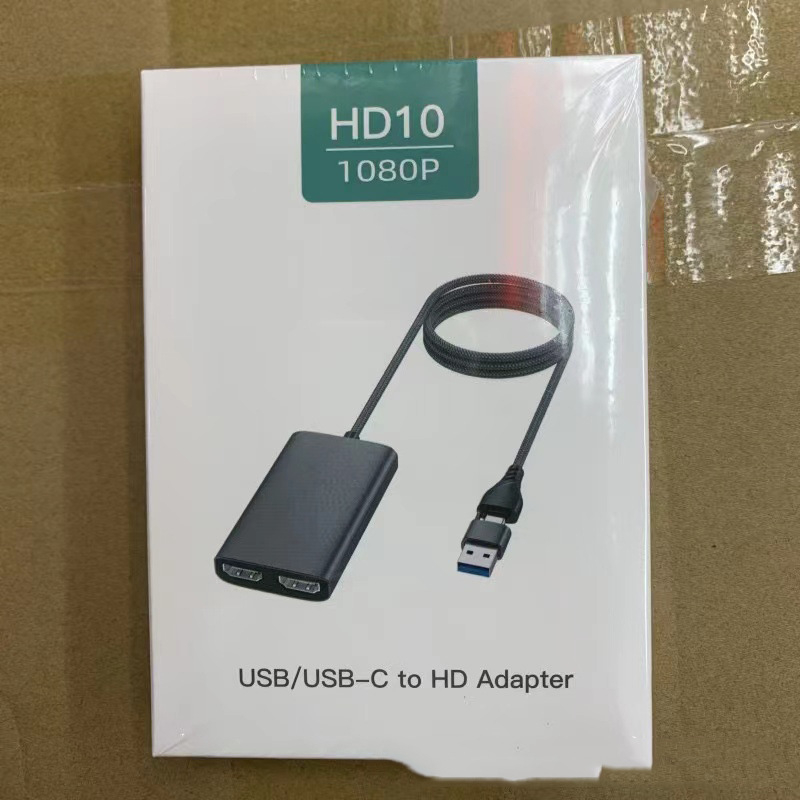 HD10 USB-C HDMI docking stanica, rezolucija 1920x1080, kabel duljine 50 cm, pretvarač signala, izdanje 2023