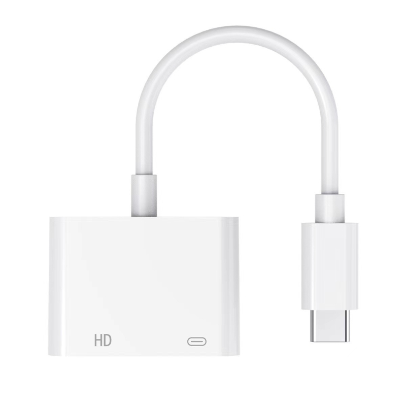 Type-C 2-u-1 docking stanica za notebook s HDMI izlazom 4K, podrška napajanju, kabel 0.1 m