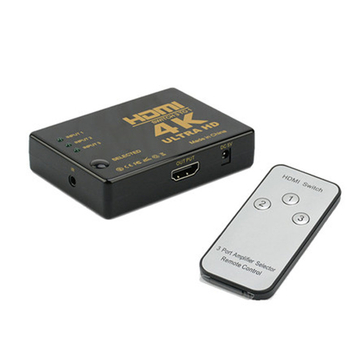 HDMI prekidač 3 ulaza 1 izlaz s daljinskim upravljačem, 4K rezolucija, OEM kompatibilan