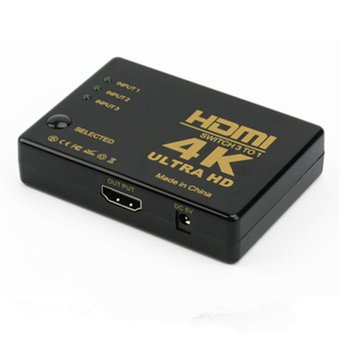 HDMI prekidač 3 ulaza 1 izlaz s daljinskim upravljačem, 4K rezolucija, OEM kompatibilan