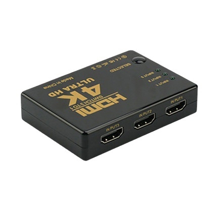 HDMI prekidač 3 ulaza 1 izlaz s daljinskim upravljačem, 4K rezolucija, OEM kompatibilan
