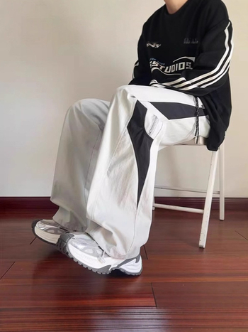 Pantaloni cargo casual pentru bărbați, croială dreaptă, închidere cu șnur și curea, material poliester ≥90%, toamnă