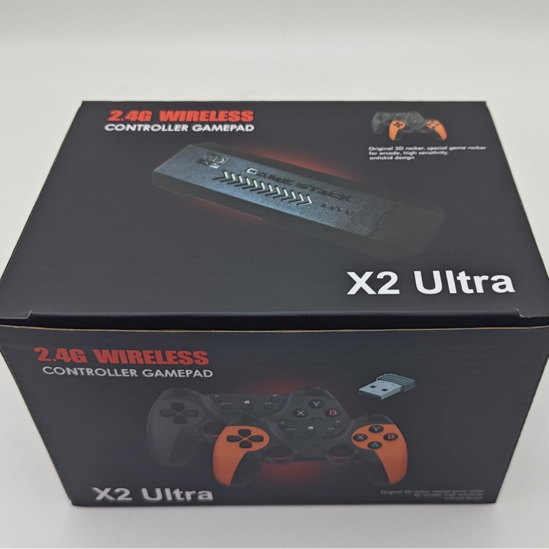 X2ultra nostalgična retro gaming konzola s bežičnim punjivim kontrolerom, 2GB memorije, USB sučelje, podržava dva igrača, PC-USB kompatibilna