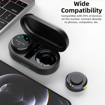 Lavalier mikrofón S3, káblový, frekvenčný rozsah 20 Hz–20 kHz, výdrž batérie 6–8 h, pre živé vysielanie a interview