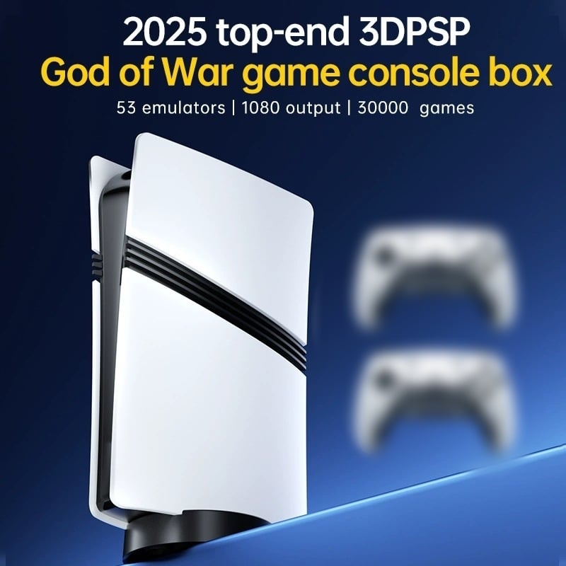 GS5 Pro Consolă de jocuri retro pentru televizor, mini, cu controler cablat, Android 13, USB, ieșire AV, pentru doi jucători, dimensiuni 8×2,5×12 cm