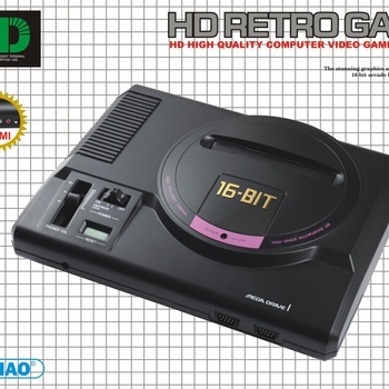 Nostalgična MD Generacija 16-bitna HD igra konzola s karticom, bežični kontroler, HDMI/AV izlaz (16-bit, HD, kartica, bežični kontroler, HDMI/AV)
