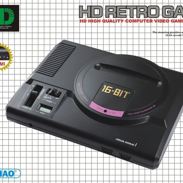 Nostalgična MD Generacija 16-bitna HD igra konzola s karticom, bežični kontroler, HDMI/AV izlaz (16-bit, HD, kartica, bežični kontroler, HDMI/AV)