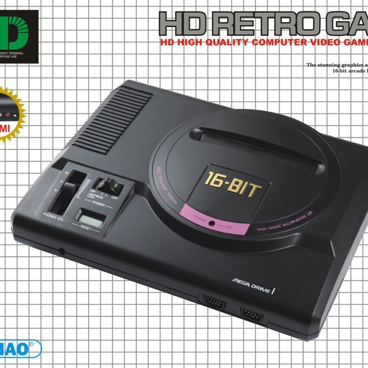 Nostalgična MD Generacija 16-bitna HD igra konzola s karticom, bežični kontroler, HDMI/AV izlaz (16-bit, HD, kartica, bežični kontroler, HDMI/AV)