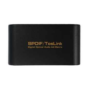 SPDIF optički matrčni prekidač/distributer, 4 ulaza 2 izlaza, digitalni zvuk, 1080p