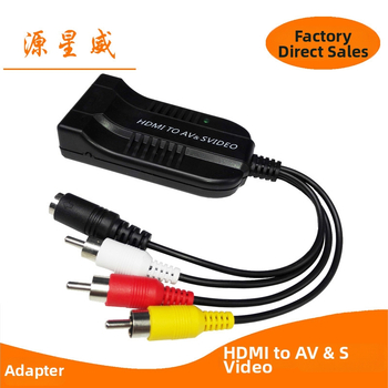 HDMI na AV/S-Video prevodník adaptér – 1080P, kábel dĺžky 0.8 m, Model Hdmitoav+s-video, Značka yxw
