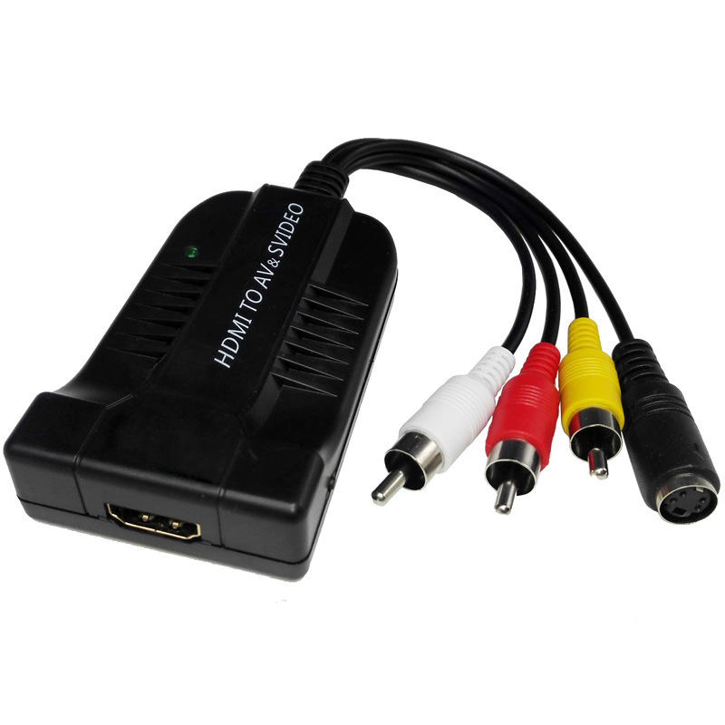 HDMI na AV/S-Video prevodník adaptér – 1080P, kábel dĺžky 0.8 m, Model Hdmitoav+s-video, Značka yxw