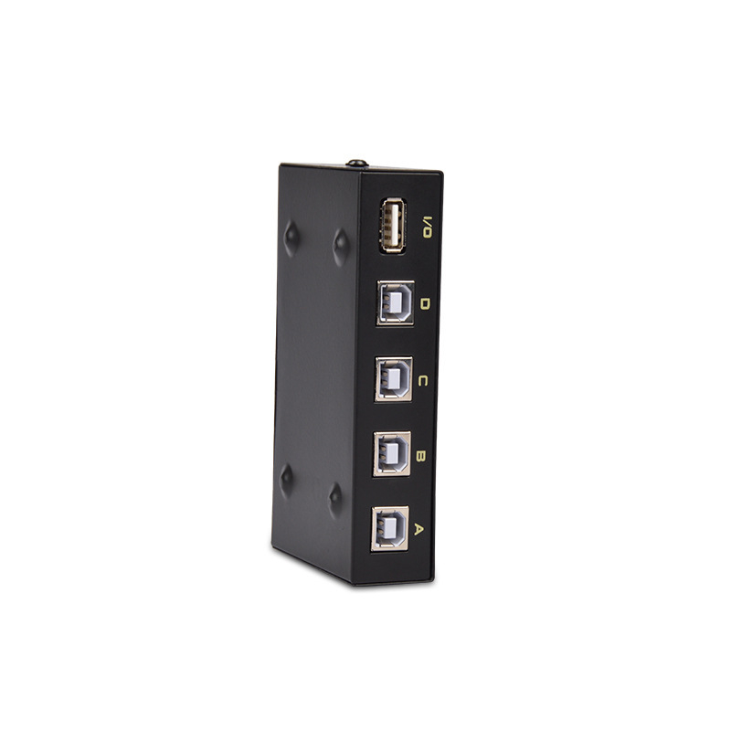 USB prekidač za dijeljenje pisača s 4 porta – model FJ-1A4B, kompatibilan s Windows 7, dijeljenje pisača