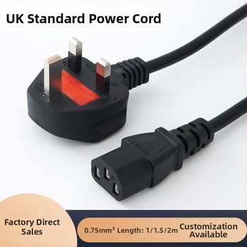 Napájací kábel, Britský štandard, Zoxing, PVC plášť, UKCA certifikovaný, pre domáce kancelárske použitie