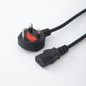 Захранващ кабел за компютри, монитори и принтери, Британски стандарт, Zoxing, PVC изолация, UKCA сертифициран, за домашен офис