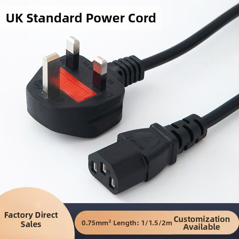 Napájací kábel, Britský štandard, Zoxing, PVC plášť, UKCA certifikovaný, pre domáce kancelárske použitie