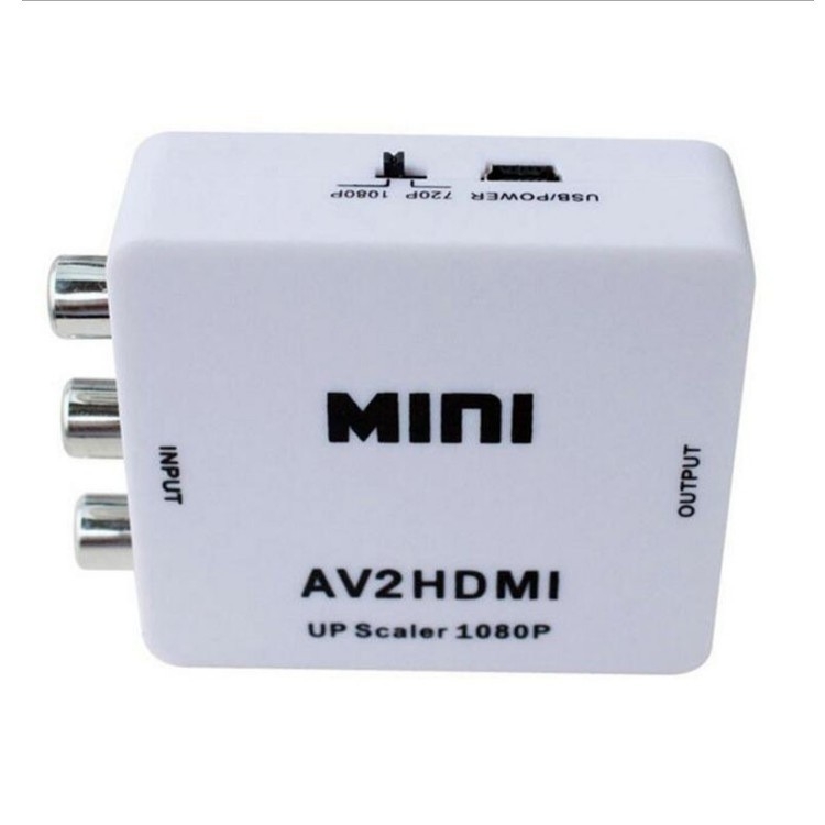 AV to HDMI pretvarač s RCA na HDMI, 1080P, daljinsko buđenje,prekidač/rasporednik