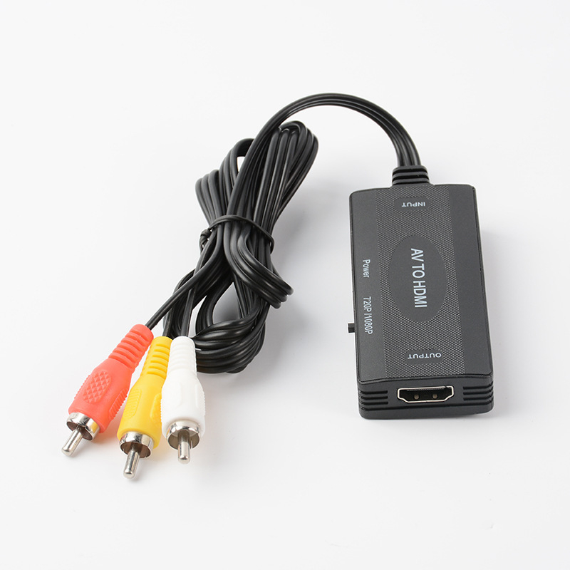 Convertor AV la HDMI / HDMI la AV, 1080p, cablu de 1 m, model HJY-51, Suport pentru gestionarea alimentării