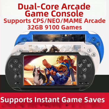 X9 Második generációs Kézi játékkonzol, két joystickos, 5,1 hüvelykes kijelző, 8GB memória
