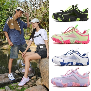 Pantofi unisex pentru trasee pe râuri – uscare rapidă, partea superioară respirabilă din Lycra, EVA talpă mijlocie, talpă exterioară din cauciuc antiderapant