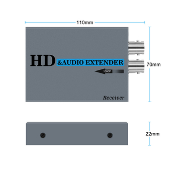 HDMI ομοαξονικός επεκτατής, 500 m, έξοδος βρόχου, σειριακή/παράλληλη σύνδεση 1 προς πολλούς ενισχυτές, 1080p60
