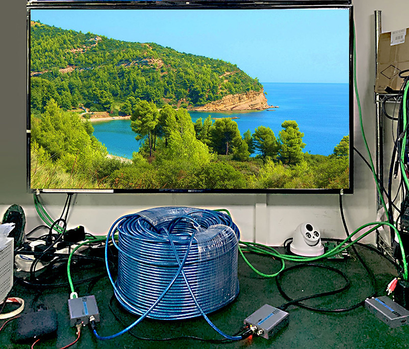 HDMI ομοαξονικός επεκτατής, 500 m, έξοδος βρόχου, σειριακή/παράλληλη σύνδεση 1 προς πολλούς ενισχυτές, 1080p60
