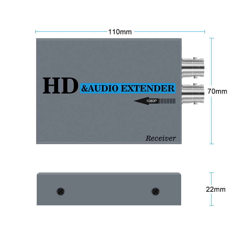 HDMI ομοαξονικός επεκτατής, 500 m, έξοδος βρόχου, σειριακή/παράλληλη σύνδεση 1 προς πολλούς ενισχυτές, 1080p60
