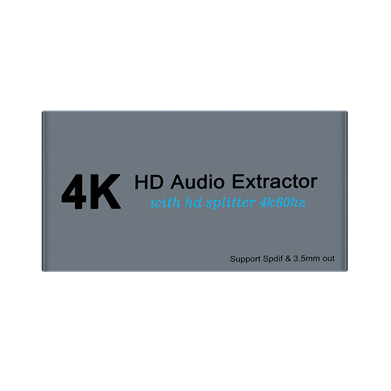 WIISTAR E12 HDMI διαχωριστής ήχου, 4K/2160P, 1 είσοδος HDMI, 2 έξοδοι ήχου, 3,5 mm ήχος