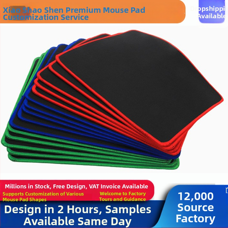 Малка дебела подложка за мишка, текстил, едностранна, пластмасово формована, печат на лого, OEM персонализация