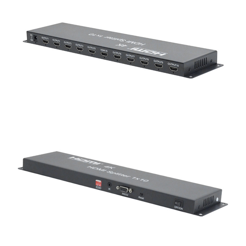 Διανομέας HDMI 1x10, 4K Ανάλυση, Απομακρυσμένη Ενεργοποίηση, Διαχείριση Ισχύος, OEM Συμβατό