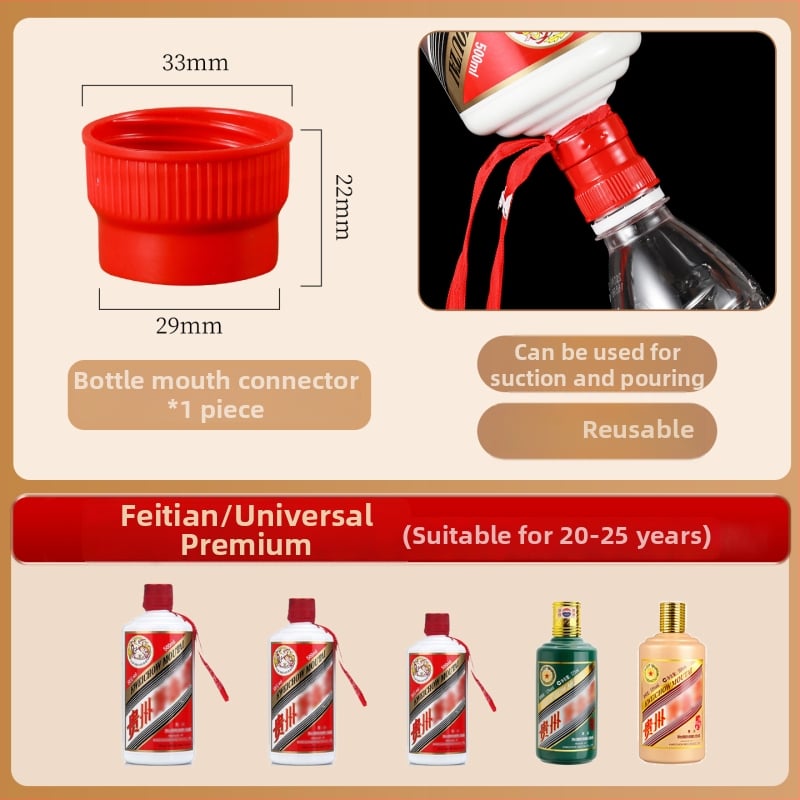 Deschizător de sticle multifuncțional cu deschiderea capacului fără deteriorare și adaptor de conectare pentru turnare, logo personalizabil