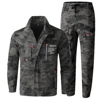 Set de lucru pentru sudură: țesătură îngroșată, protecție anti-arși și anti-uzură, pentru șantiere, primăvară