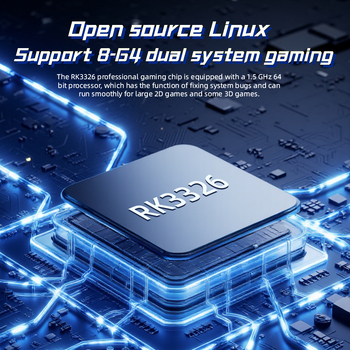 Ručna prijenosna retro konzola za igre s Linux OS-om, memorija 64/128 GB, USB sučelje, bežična povezanost, MP4 video player