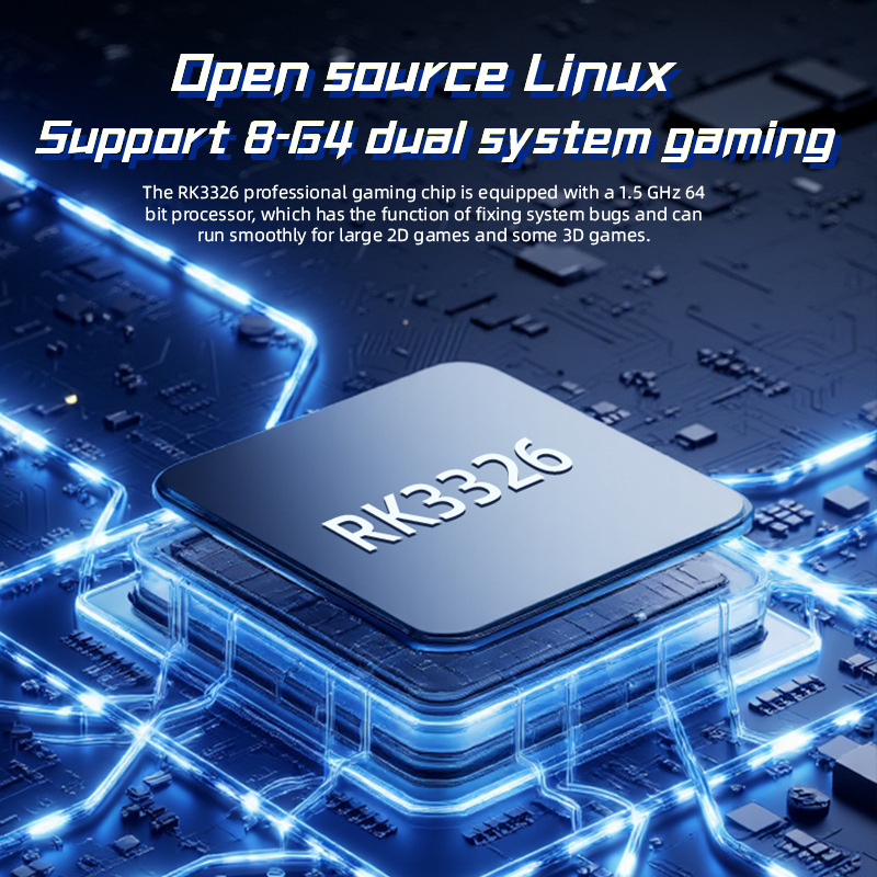 Ručna prijenosna retro konzola za igre s Linux OS-om, memorija 64/128 GB, USB sučelje, bežična povezanost, MP4 video player