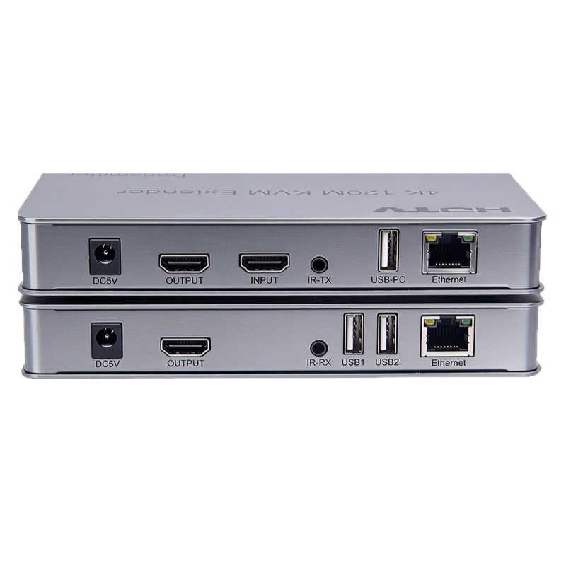 KVM extender 120 m HDMI 4K pošiljatelj i prijemnik za video signal (kompatibilan s Windowsom)