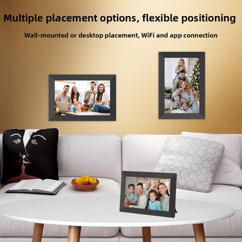 Inteligentný cloudový digitálny rám na fotky s rozlíšením 1280×800, 32 GB úložiska, podpora TF karty, dotykové ovládanie a ovládanie cez aplikáciu