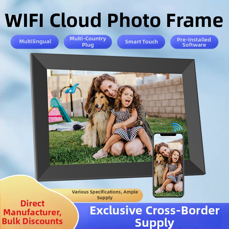 Inteligentný cloudový digitálny rám na fotky s rozlíšením 1280×800, 32 GB úložiska, podpora TF karty, dotykové ovládanie a ovládanie cez aplikáciu