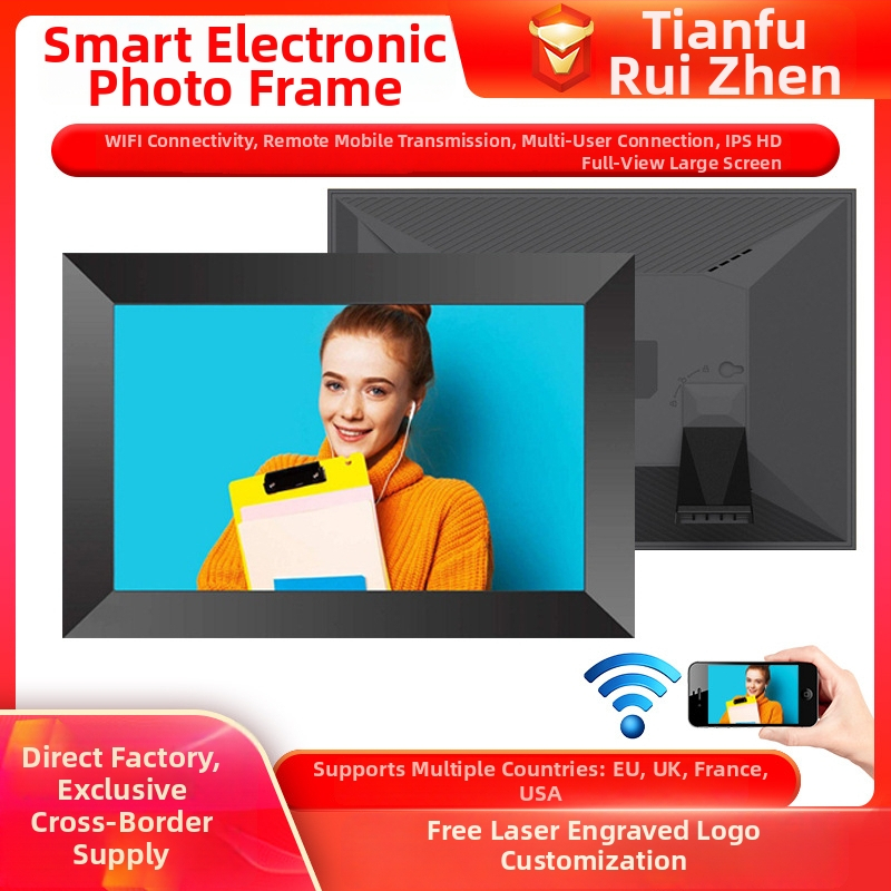 Inteligentný cloudový digitálny rám na fotky s rozlíšením 1280×800, 32 GB úložiska, podpora TF karty, dotykové ovládanie a ovládanie cez aplikáciu