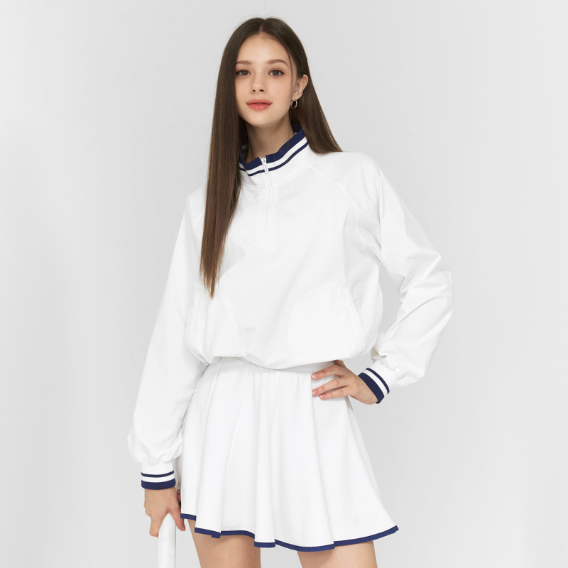 Ženski dvodijelni sportski komplet s dugim rukavima, okrugli izrez, Nylon/Spandex 90/10, četiri sezone