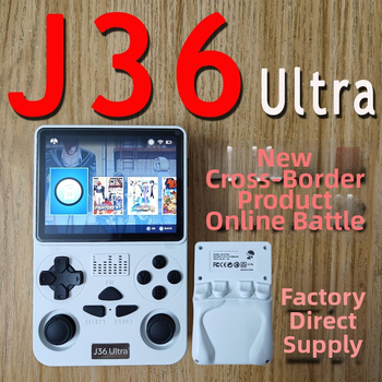 J36 Ultra Prenosna igraća konzola – Android, Nostalgijski stil, 64-bitna, 1GB RAM, USB-C, 3,5 mm jack, Bežično, Za jednog igrača, 14+