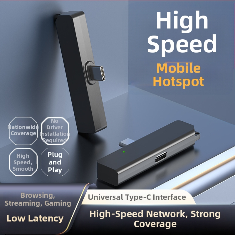 Prijenosni WiFi dongle, 150 Mbps, 2,4 GHz, 802.11n, Type-C povezivanje, podrška Android aplikacije, za poslovna putovanja