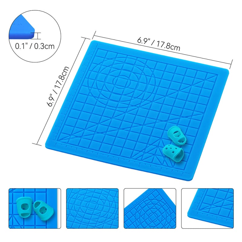 Pad za 3D pisač, kvadratni silikon šablona za DIY crtanje