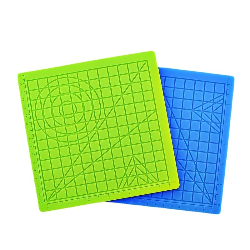 Pad za 3D pisač, kvadratni silikon šablona za DIY crtanje