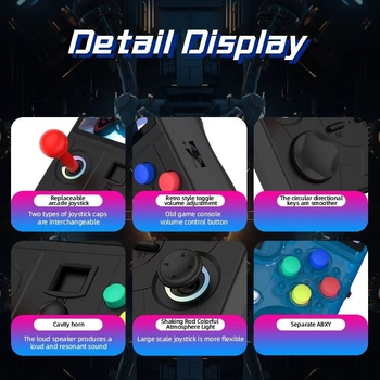 DC40V prijenosna igraća konzola s otvorenim sustavom Linux, 4-inčni zaslon, Wi-Fi online multiplayer, vibracije, PSP igre, 64GB/128GB memorije