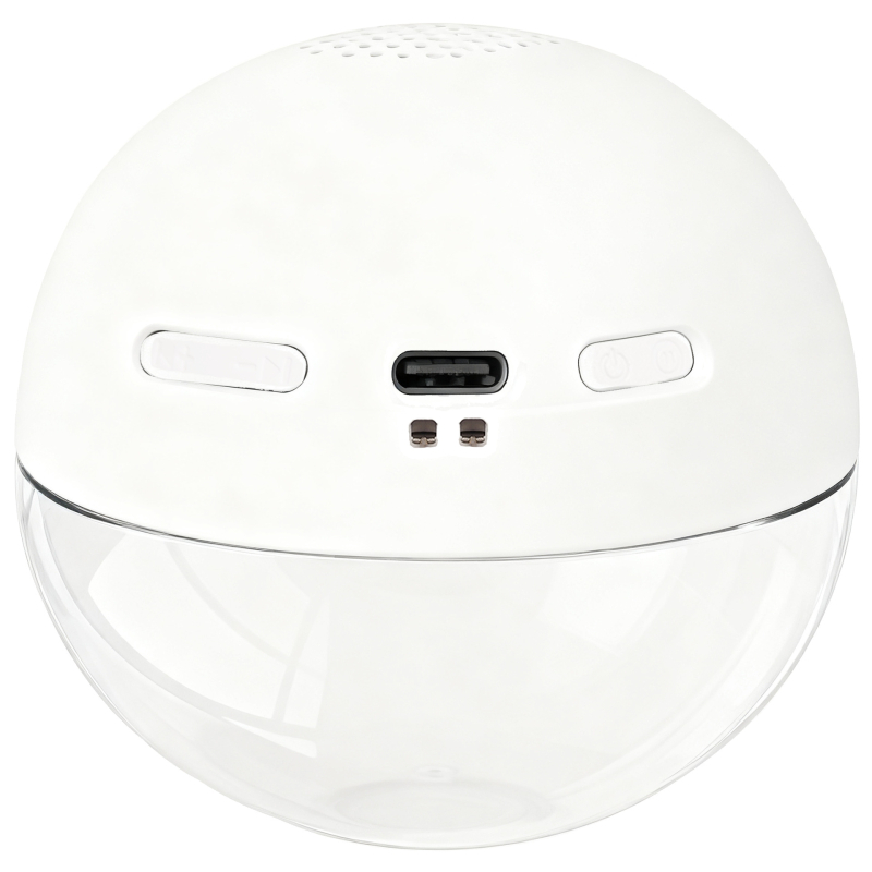 Ph021 Átlátszó kristálygömb fotókeret zenei és videólejátszással, 480×480 felbontás, 4 GB tárhely, ABS+üveg