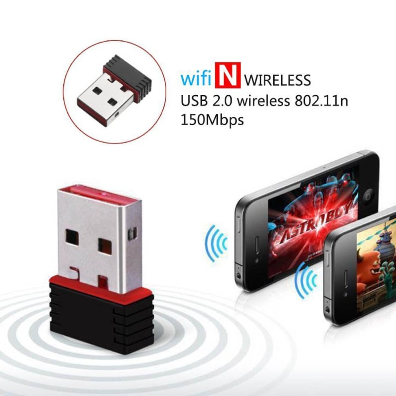 Adaptor USB 2.0 pentru rețea wireless RTL8188 – 150 Mbps, 802.11b/g/n