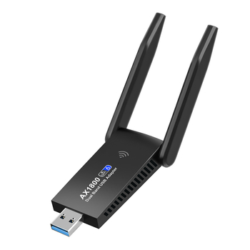 Cardă de rețea USB Wi‑Fi 6, fără driver, 1800 Mbps, Dual-Band 2.4/5 GHz, USB 3.0 pentru PC desktop